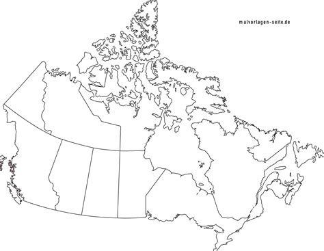 Kanada Territorien Und Provinzen Mit Hauptstädten Und Landkarten