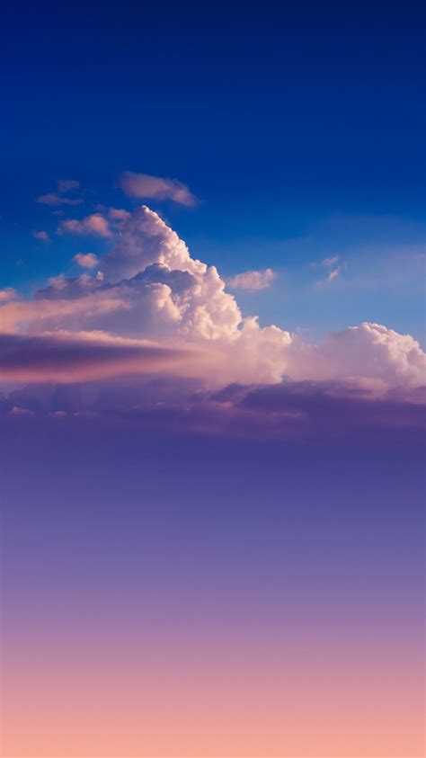 Blue Sky With Clouds Iphone Wallpaper
