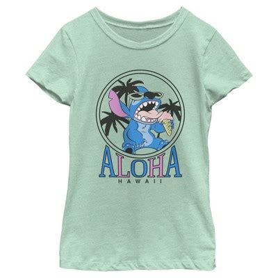 Girl S Lilo Stitch Aloha Ice Cream T Shirt Target