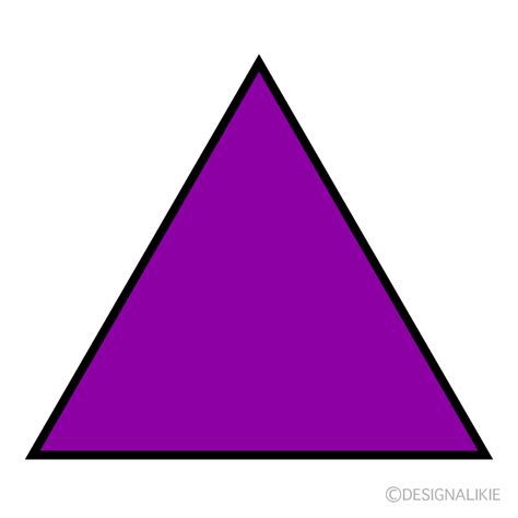 Purple Triangle Clip Art Free Png Image｜illustoon
