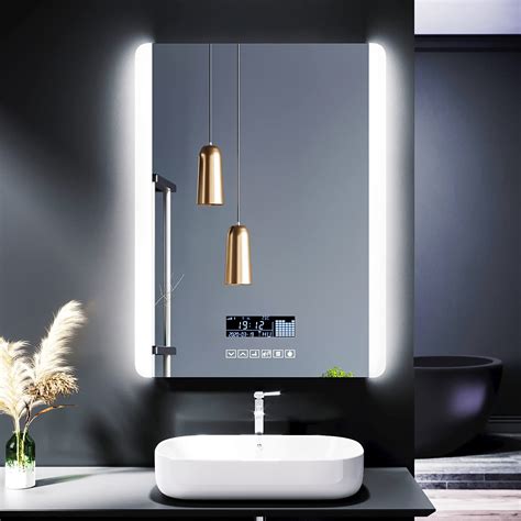 Buy Elegant Bluetooth Bathroom Mirror With Shaver Socket 800 X 600mm Backlit Led Illuminated