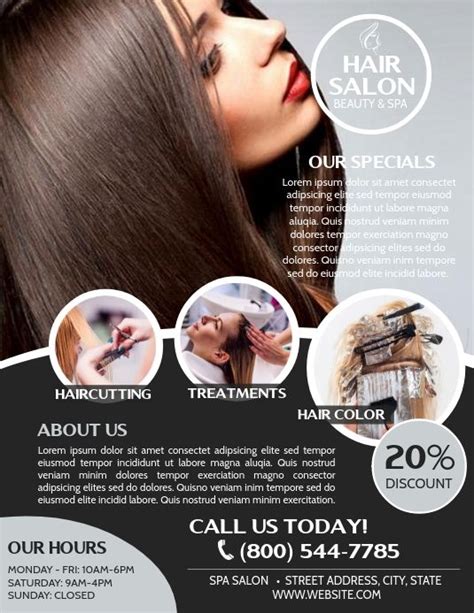 Hair Salon Flyer Templates Hair Salon Design Hair Salon Marketing Hair Salon