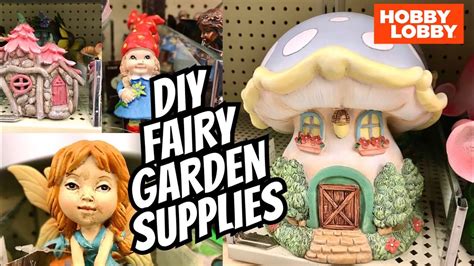 Beautiful colors and details, right down to fairy cottage swinging doors. HOBBY LOBBY Shop With Me DIY Fairy Garden Supplies - YouTube
