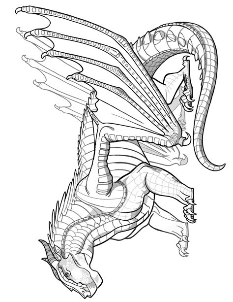 Images Of Wings Of Fire Coloring Pages To Print Spacelasopa