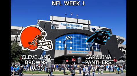 Cleveland Browns Vs Carolina Panthers Live Reactionplay By Play Youtube