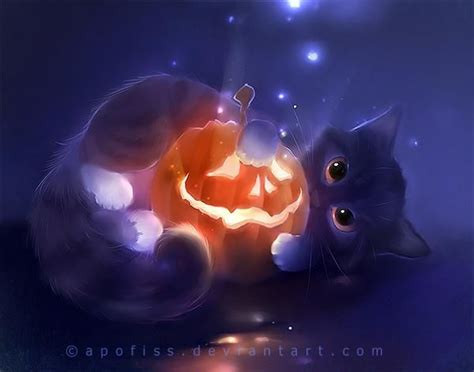 Pumpkin By Apofiss On Deviantart Fantasy Cats Cute Art Cat Art