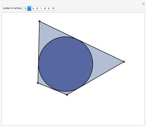 Largest Disk In A Convex Polygon Wolfram Demonstrations Project