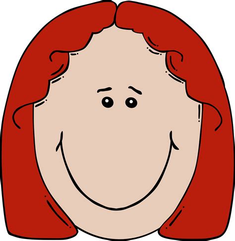 Clipart Lady Face Cartoon