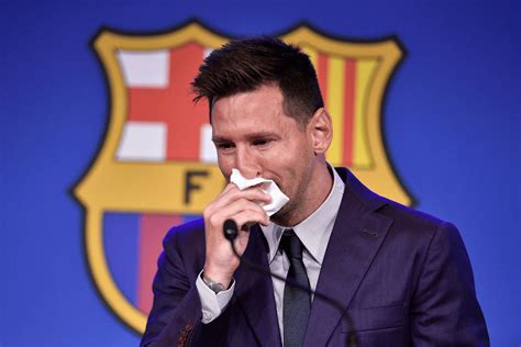 Tearful Lionel Messi Confirms Barcelona Exit With Move To Psg A