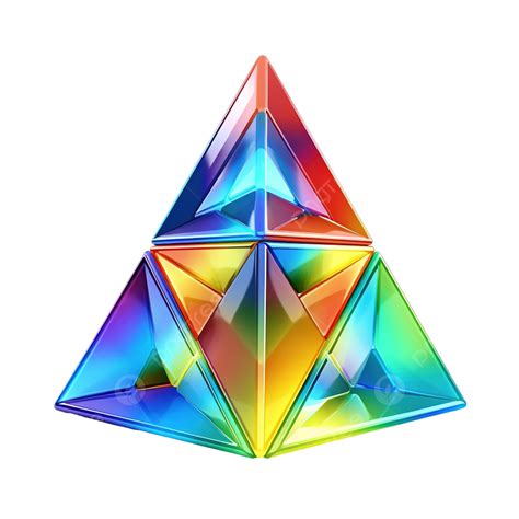 Tetrahedron Geometric Shape 3d Illustration Tetrahedron Geometric