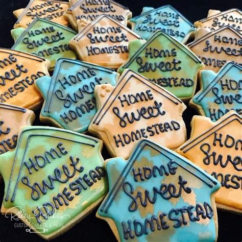 Home Sweet Home Cookies Welcome Home Favors New Home Owners Etsy