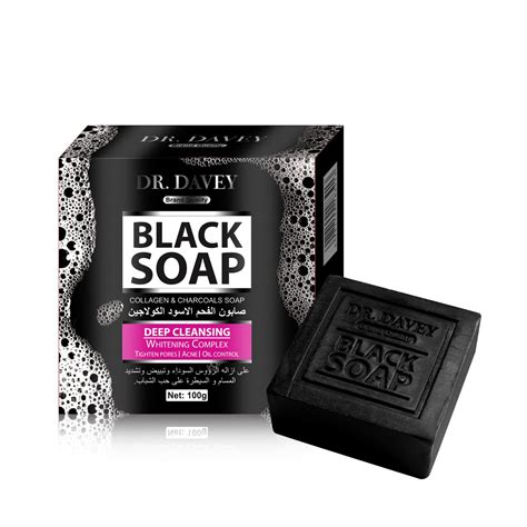 Private Label Drdavey Black Charcoal Soap Cleaning Whitening Soap