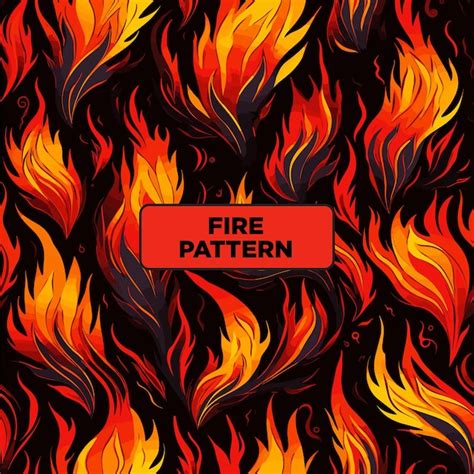 Premium Vector Seamless Pattern Of Fire