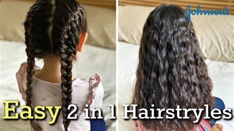 Easy 2 In 1 Heatless Hairstyles For Long Hair Itsmommyslife Youtube