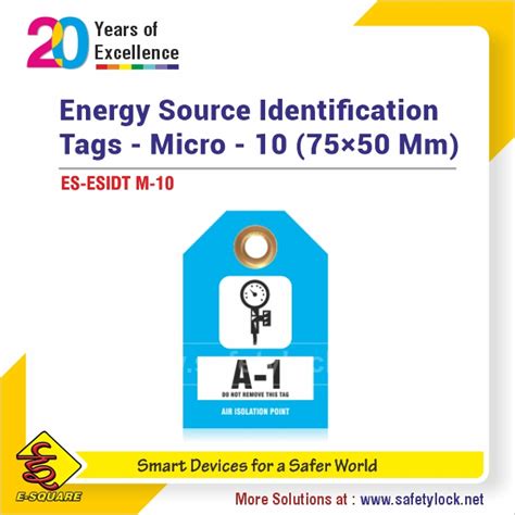 Energy Source Identification Tags Air Isolation Lockout Tagout