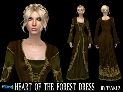 Heart Of The Forest Dress At Tankuz Sims4 Sims 4 Updates