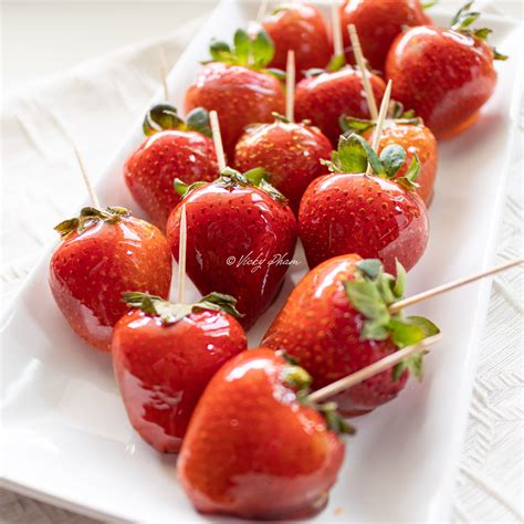 How To Make Candied Strawberries Foolproof Recipe — Vicky Pham