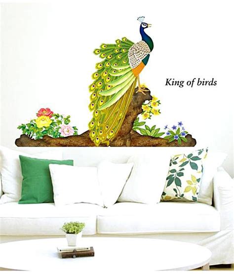 High quality creative 3d sticker with wholesale price. WOW INTERIOR 3D Peacock Wall Sticker: Buy WOW INTERIOR 3D ...