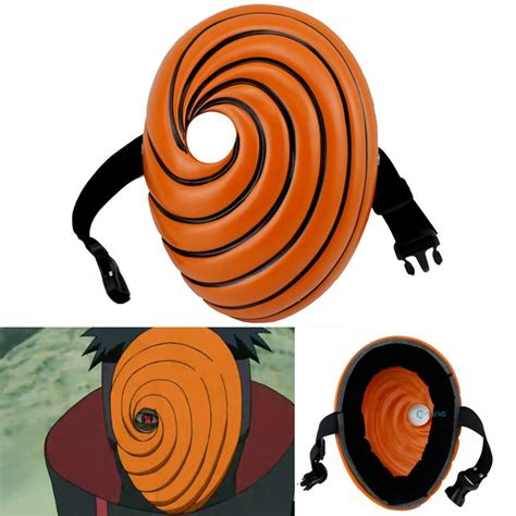 Cheap Naruto Obito Anime Masks Tobi Mask Uchiha Cosplay Costume Movie