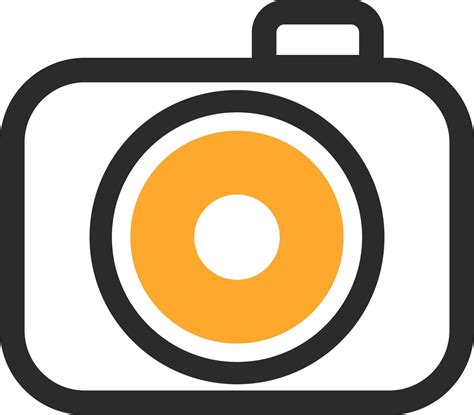 Yellow Camera Icon Illustration Vector On White Background 13531605