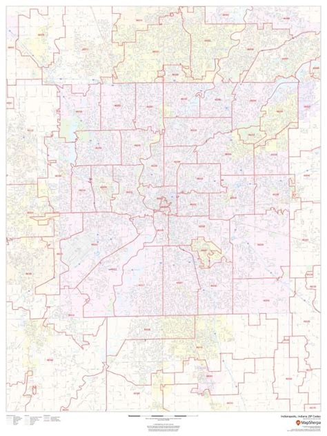 Indianapolis Zip Code Map Printable Images And Photos Finder