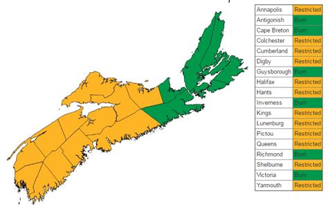Nova Scotia Burn Map Map With Cities