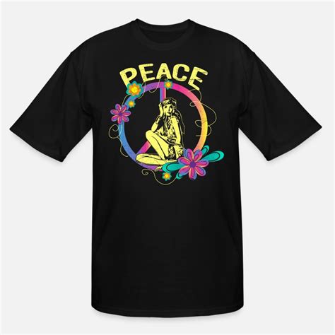 Shop Hippie Peace Sign T Shirts Online Spreadshirt