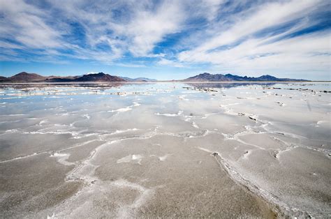 Bonneville Salt Flats Spring Runoff Dampens The Desert Sal Flickr