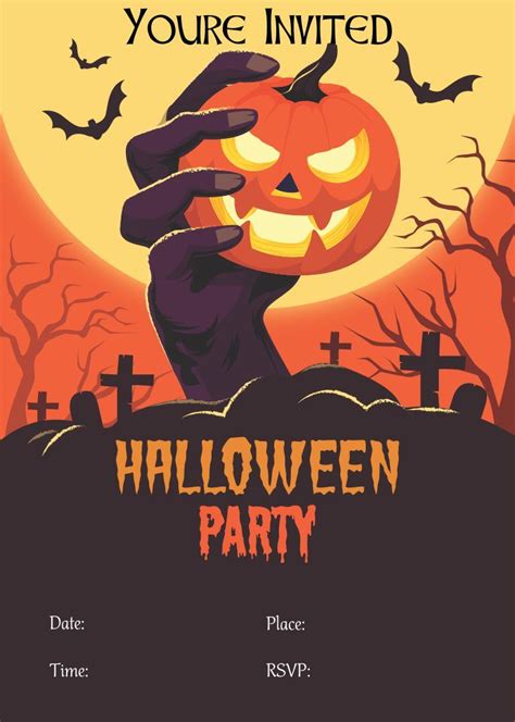 Halloween Costume Party Invitations Free Printable