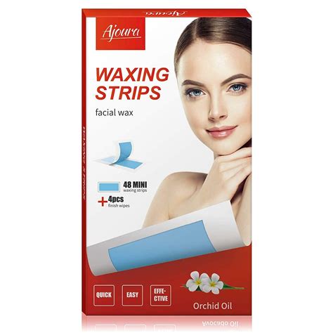 Face Wax Strips Hair Removal Waxing Eyebrow Upper Lip Cheek Chin Middle