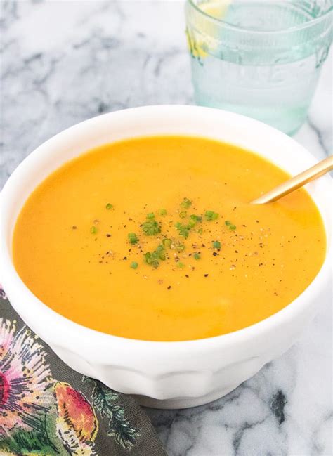 Easy Roasted Butternut Squash Soup Eating By Elaine