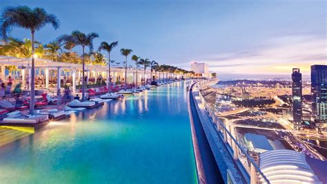 marina bay sands hotel singapore full tour spectacular rooftop pool ข้อมูลทั้งหมดที่