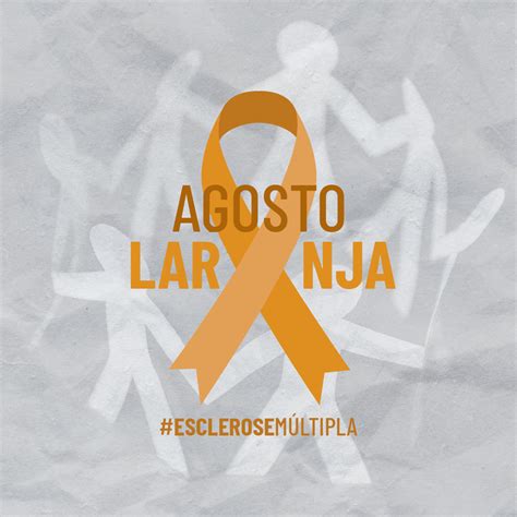 Não há nenhuma cura para a esclerose múltipla (ms). Agosto laranja - Mês da conscientização sobre Esclerose ...