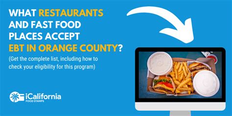 Find 1633 listings related to places that accept ebt fast food in las vegas on yp.com. Restaurants that Accept EBT in Orange County, CA ...