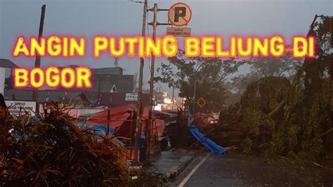 Angin Puting Beliung Di Bogor Pohon Tumbang Di Jalan Pahlawan