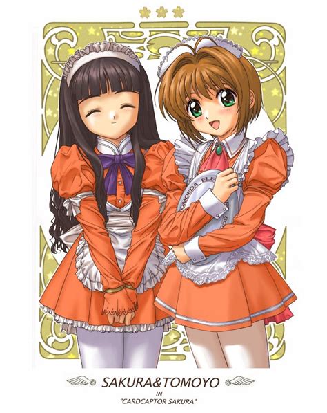 Kinomoto Sakura And Daidouji Tomoyo Cardcaptor Sakura Drawn By