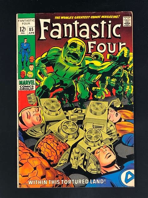 Fantastic Four 85 1969 Fn Doctor Doom Appearance Comic Books