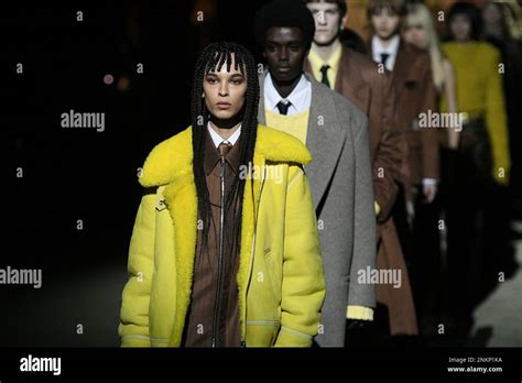 Milan Italy 23022023 Milan Fashion Week Women Fallwinter 23 24