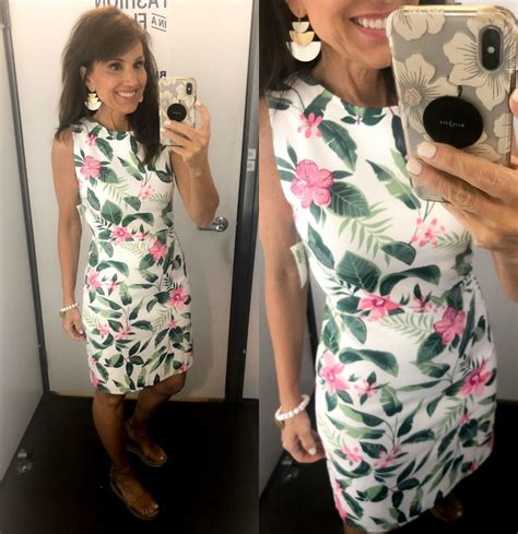 Dressing Room Try Ons Old Navy Cyndi Spivey Clothes For Women Over 40 Knit Sheath Dress