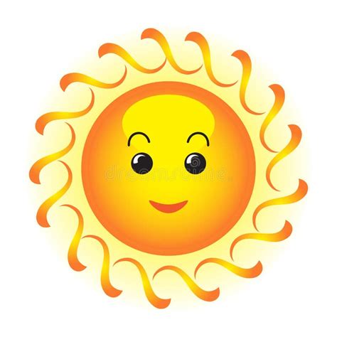Happy Sun Stock Vector Illustration Of Sunbeams Happy 25897824
