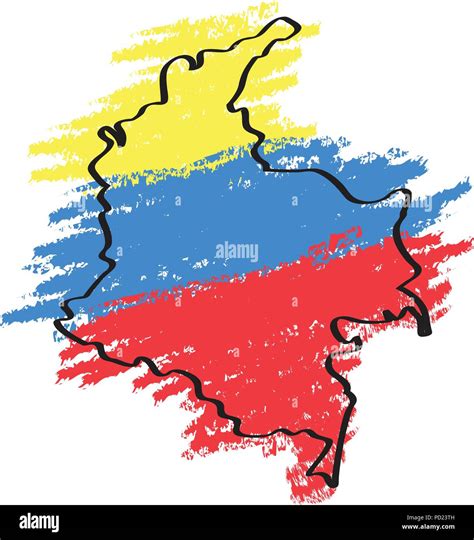 Colombia Mapa Político Imágenes Vectoriales De Stock Alamy