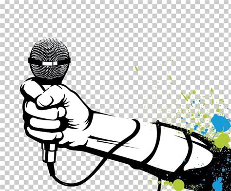 Microphone Hip Hop Music Rapper Png Clipart Art Cartoon