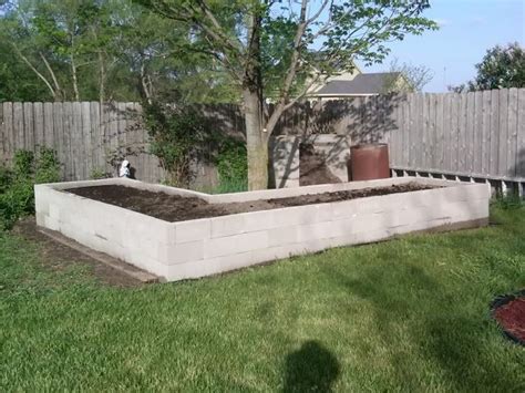 Raised Bed Made From Concrete Block Read Comments On Website For