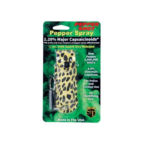 Pepper Shot 12 Mc 12 Oz Pepper Spray Fashion Leatherette Holster And