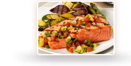Fish can be fatty or lean, but it's still low in saturated fat. Grilled Salmon with Spicy Tropical Salsa | Recipe | High ...