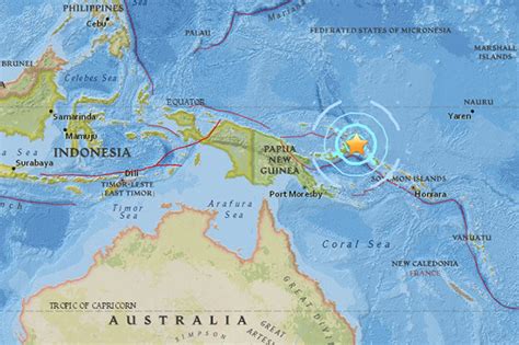 Papua New Guinea Rocked By 70 Earthquake In Ring Of Fire Zone Daily Star