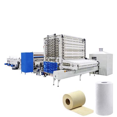 High Speed Non Stop Fully Automatic Paper Towel Rewinding Machine Production Line China