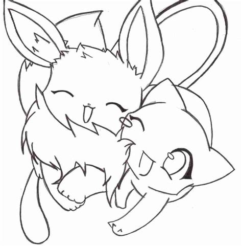 Click the cute pikachu coloring pages to view printable version or color it online compatible with ipad and android tablets. Eevee Evolution Coloring Pages at GetColorings.com | Free ...