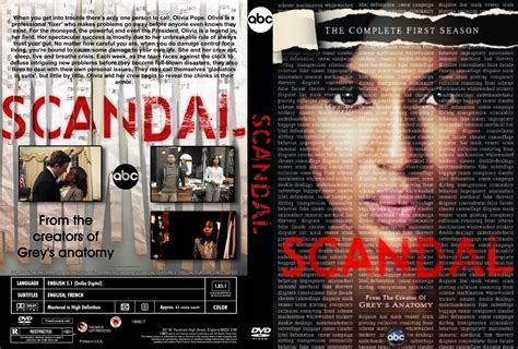Scandal Season 1 2012 Tv Series Front Dvd Cover Scandal Tv