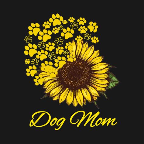 Sunflower Dog mom sunflower pet - Sunflower - T-Shirt ...